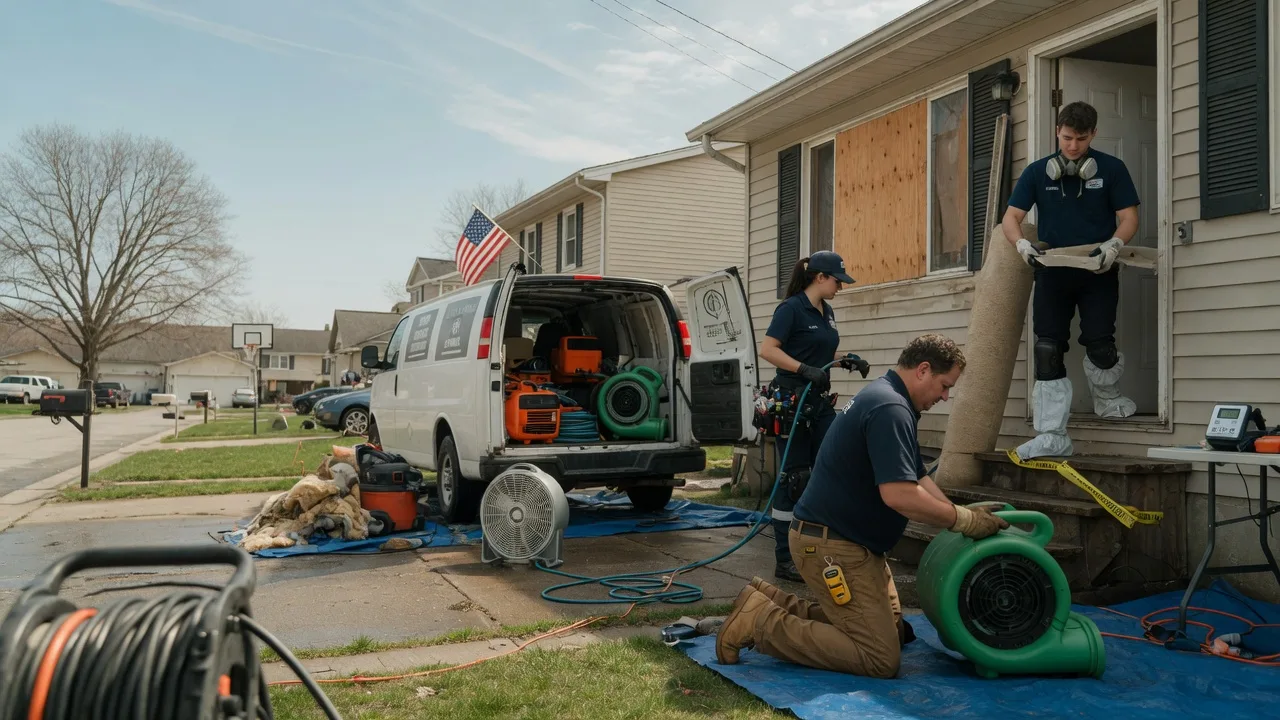Water Damage Restoration in White Heath, IL near me